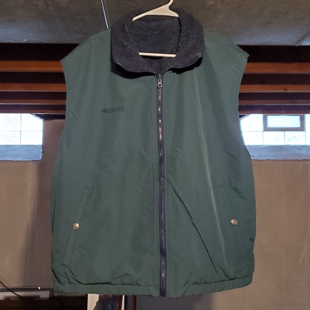 Vintage Columbia Insulated Vest XL Reversible